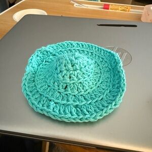 Handcrafted Aqua Doll Hat